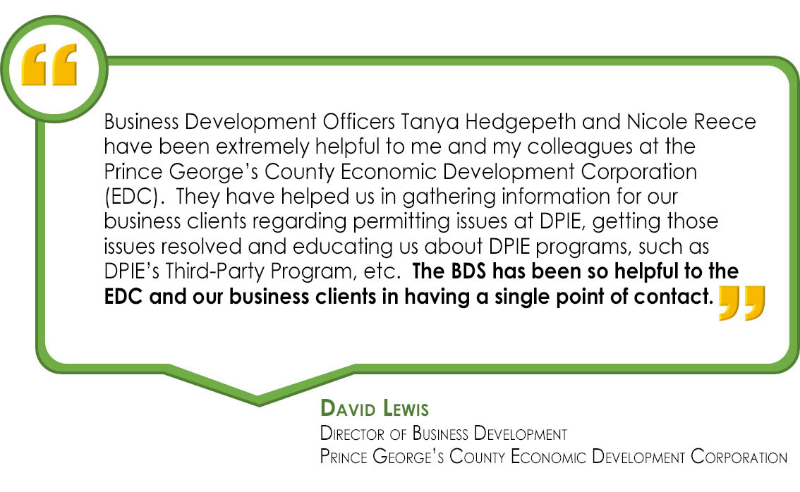 BDS helpfulness quote by David Lewis, Business Manager, EDC