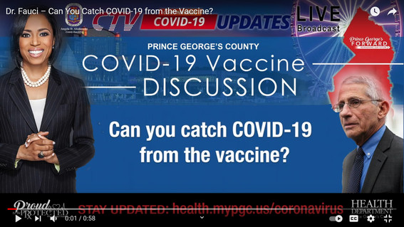 Dr. Fauci Can you catch from vaccine