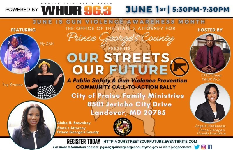 OUR STREETS, OUR FUTURE GUN PREVENTION RALLY - June 1st