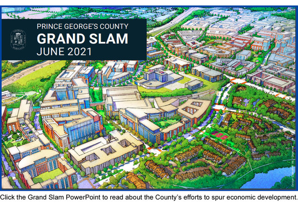 Grand Slam PowerPoint cover by Economic Development Corporation.
