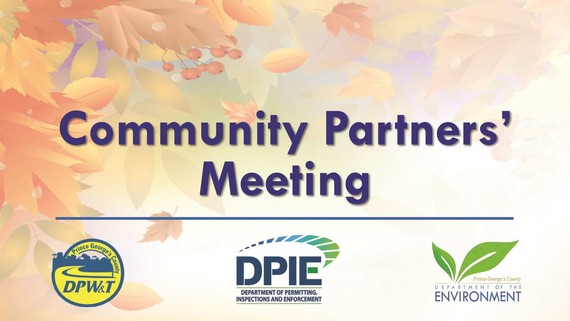 Fall 2021 Community Partners' Meeting Cover Slide 
