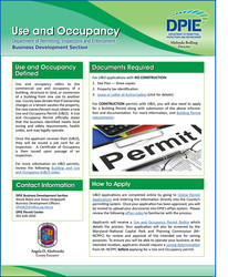 BDS Fact Sheet on U and O Permits