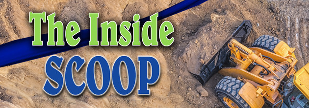 The Inside Scoop words with digger bucket of dirt