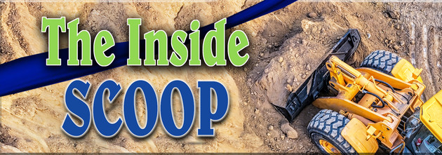 The Inside Scoop with digger excavating dirt
