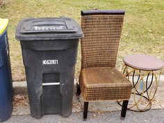 Curbside bulky example w chair