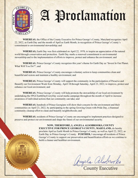 Earth Day and Month 2022 Proclamation