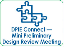 DPIE Connect - Mini Preliminary Design Meeting, icon of puzzle pieces fitting together