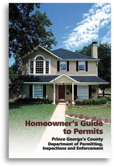 Homeowner's Guide to Permits booklet cover of nicely maintained house and yard