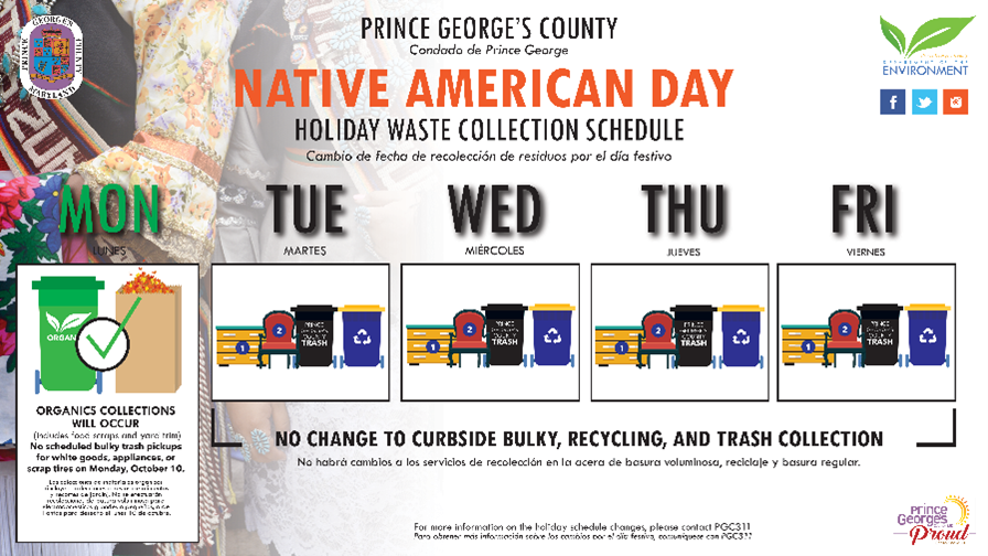 Native American Day Waste Collection