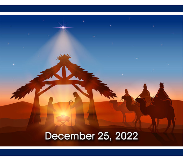 Christmas banner of Christ family