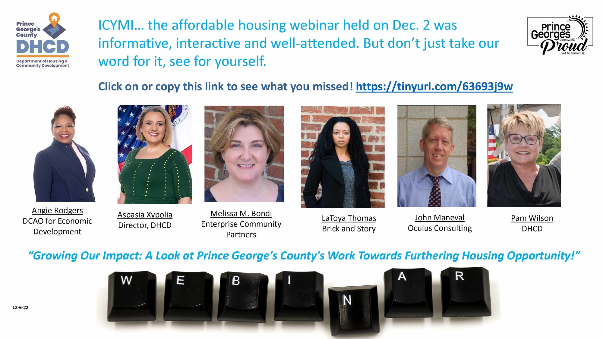 In Case You Missed It: DHCD Affordable Housing Webinar - Growing Our ...