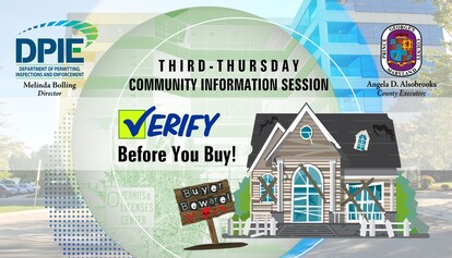 Cover slide of a Third-Thursday Community Information Session presentation