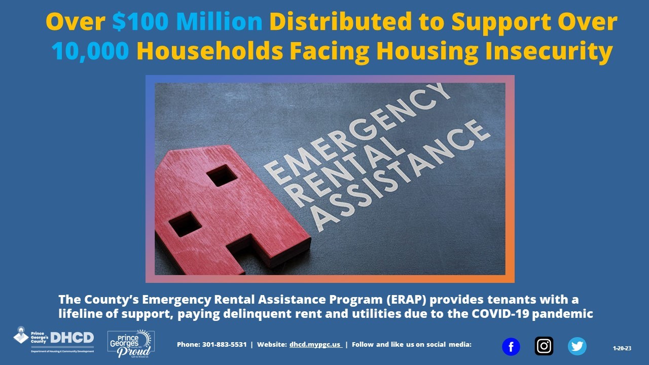 Emergency Rental Assistance Program Distributes Over $100 Million Supporting More Than 10,000 Households Facing Housing Insecurity