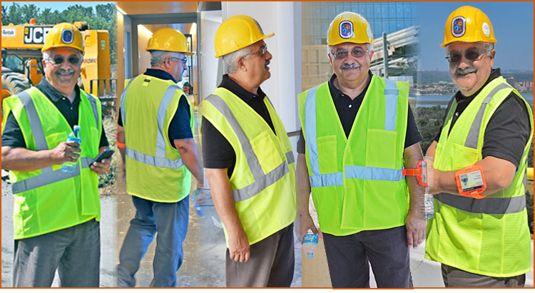 Inspections Division Associate Director Behdad Kashanian, photos of out and about on the job