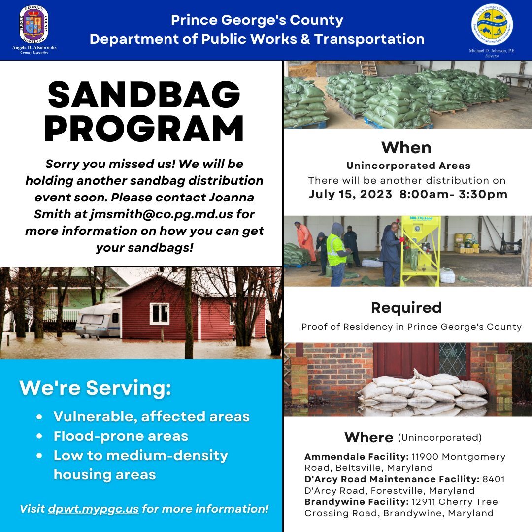Sandbag Program July 2023