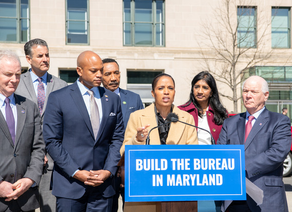 Press Conference in front of GSA