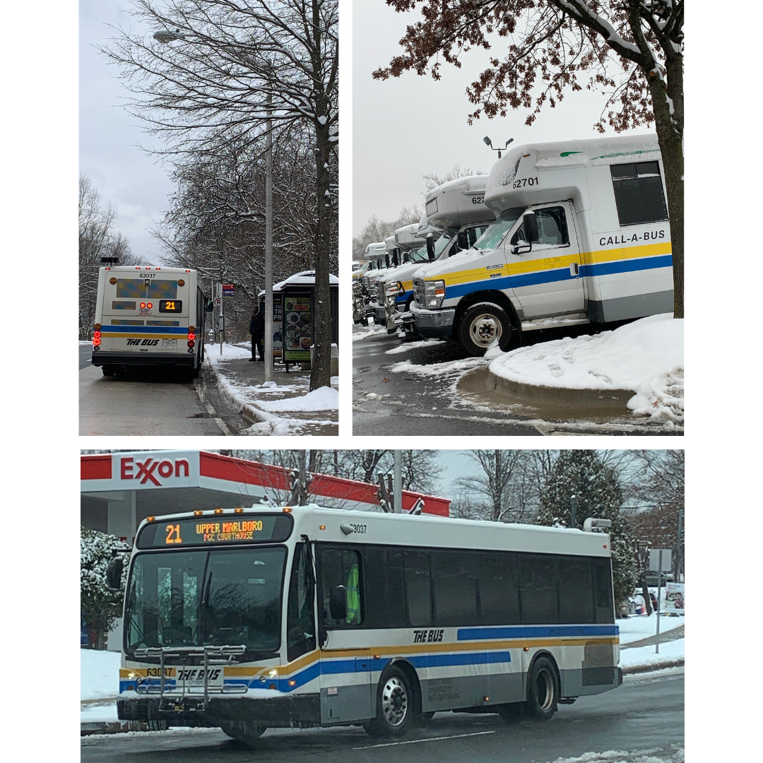 Transportation snow collage
