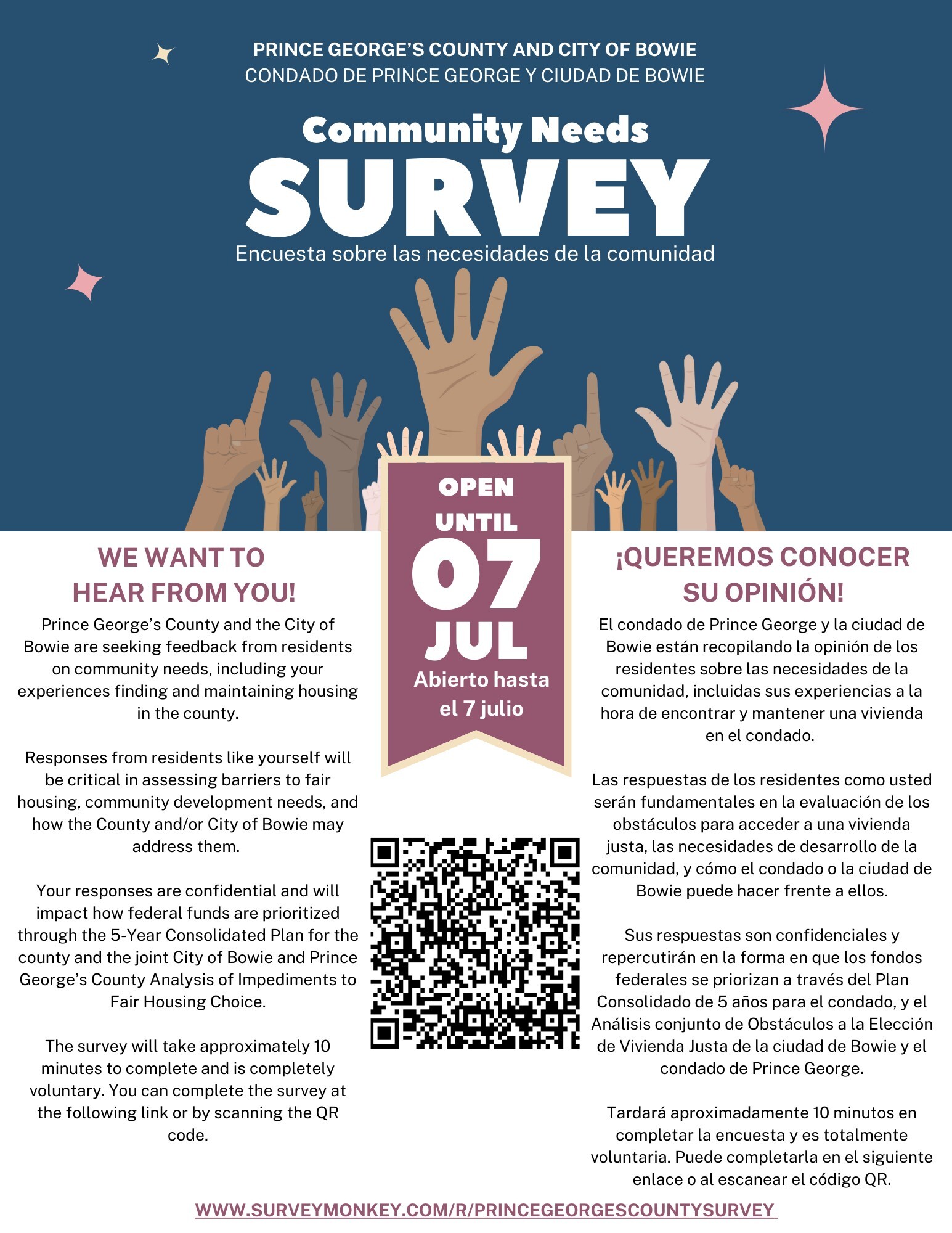 PGC Community Needs Survey Flyer