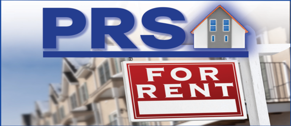 Rent Stabilization, photo of multifamily building with a "For Rent" sign and PRSA for Permanent Rent Stabilization and Protection Act