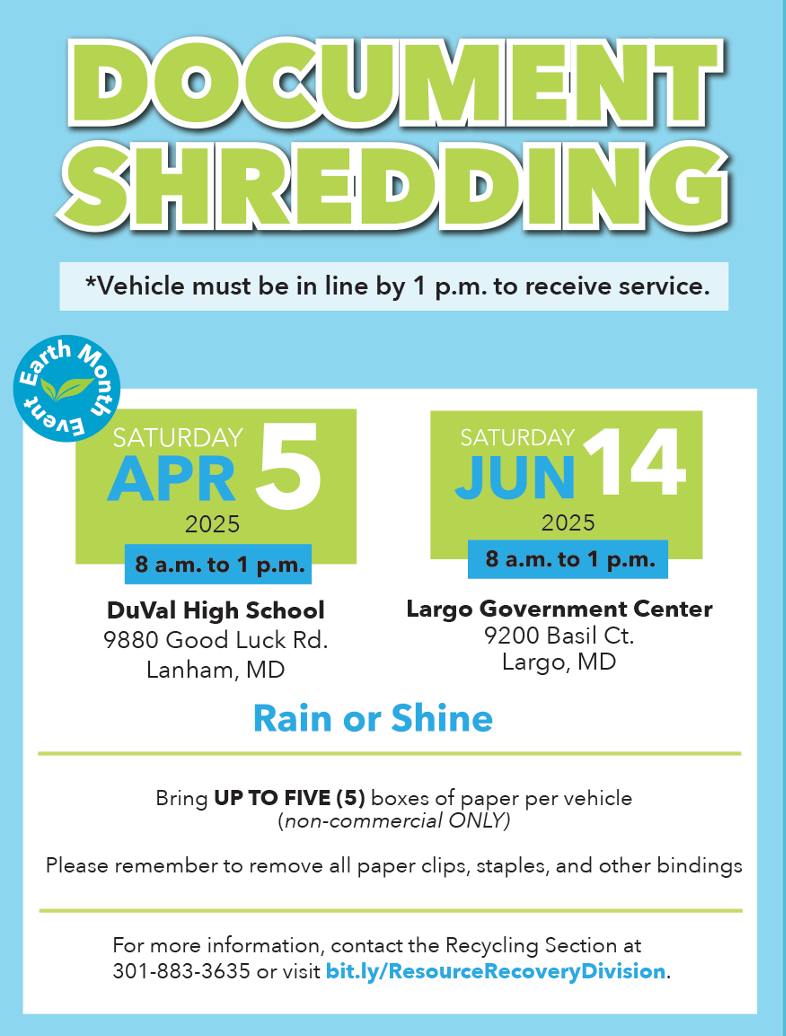 Document Shredding 4/25