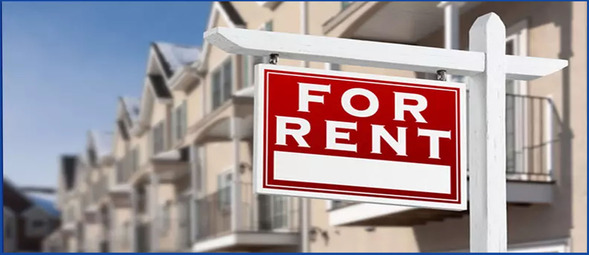 Permanent Rent Stabilization and Protection Act (PRSA) image of multifamily housing with a For Rent sign in front