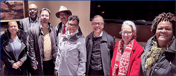 Retiring Associate Director Bellur Ravishankar shown with senior staff