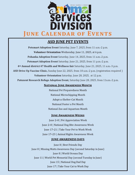 ASD June Events
