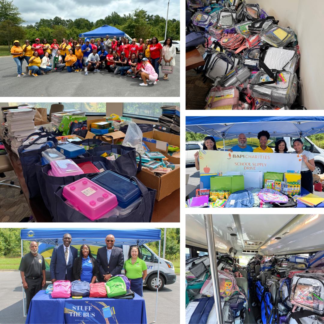 Photo collage for Stuff The Bus