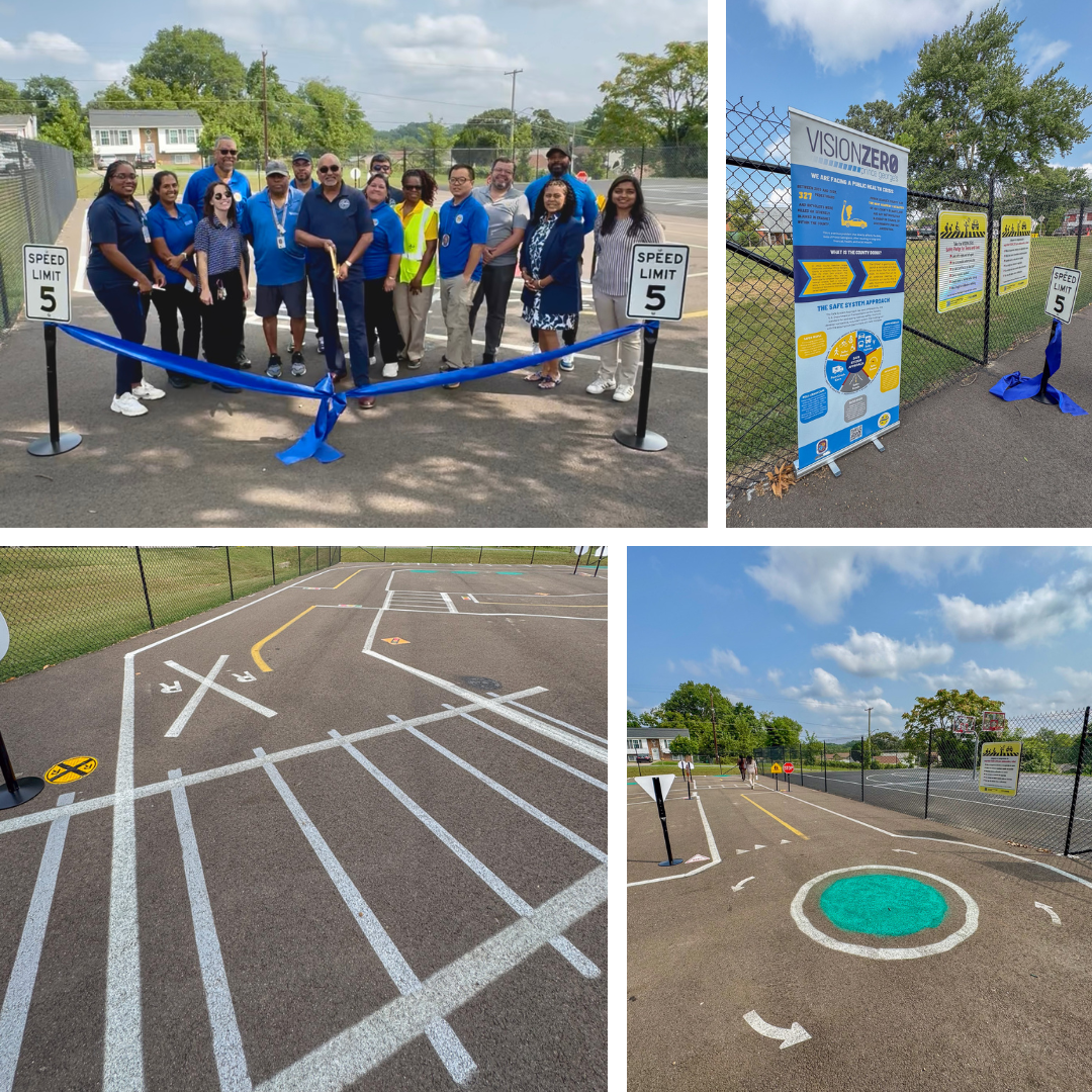 Photo collage of new Traffic Garden