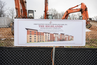 Signage at the Construction Site of The Highlands