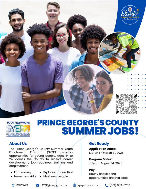 Summer Youth Enrichment Program SYEP English Flyer
