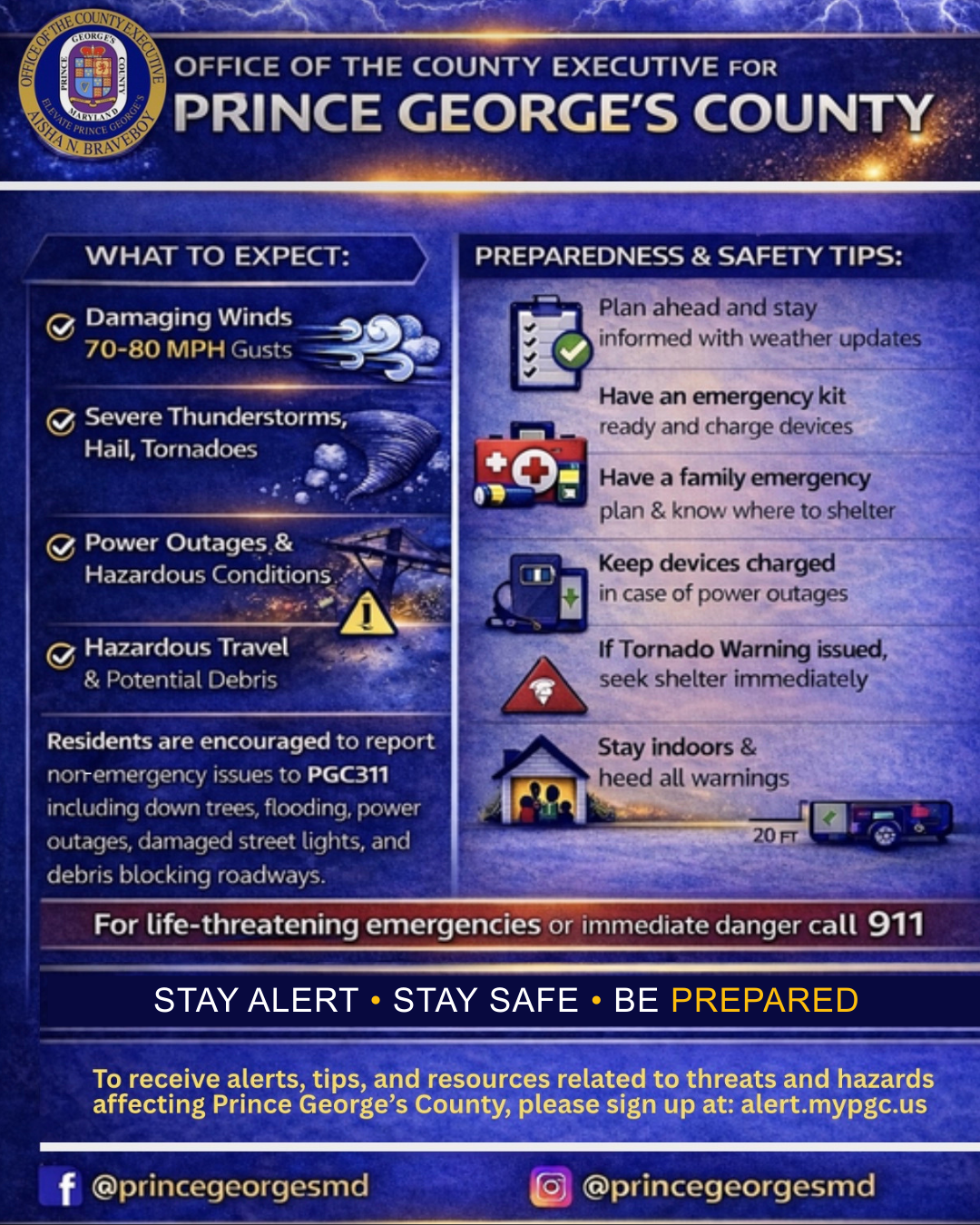 Governor Moore Declares State of Preparedness Ahead of Severe Storms on Monday, March 16 