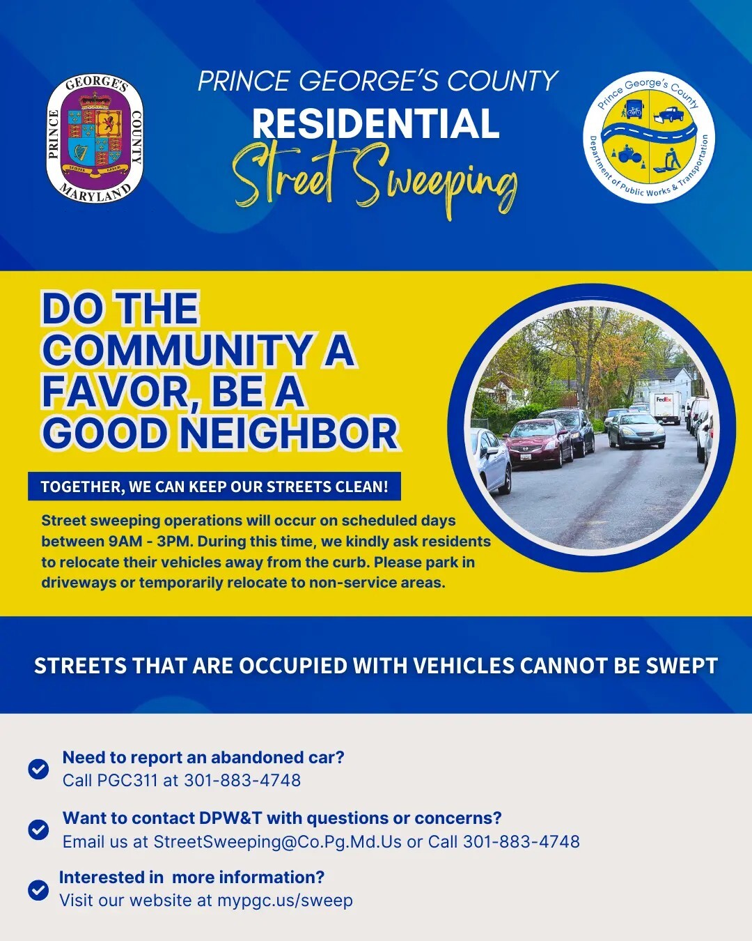 Neighborhood Street Sweep