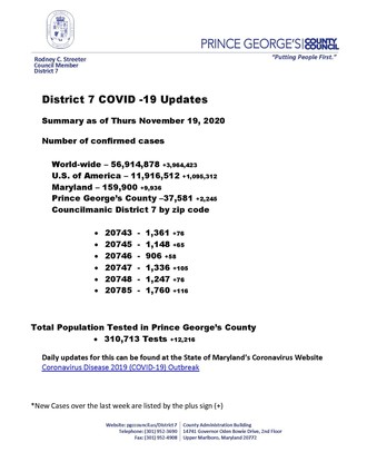 COVID Updates 11.19