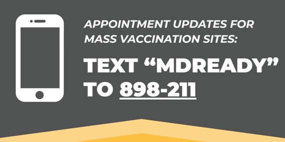 MD Text Vaccinations Openings