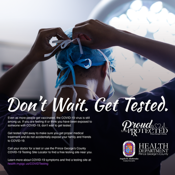 Don't wait to get tested