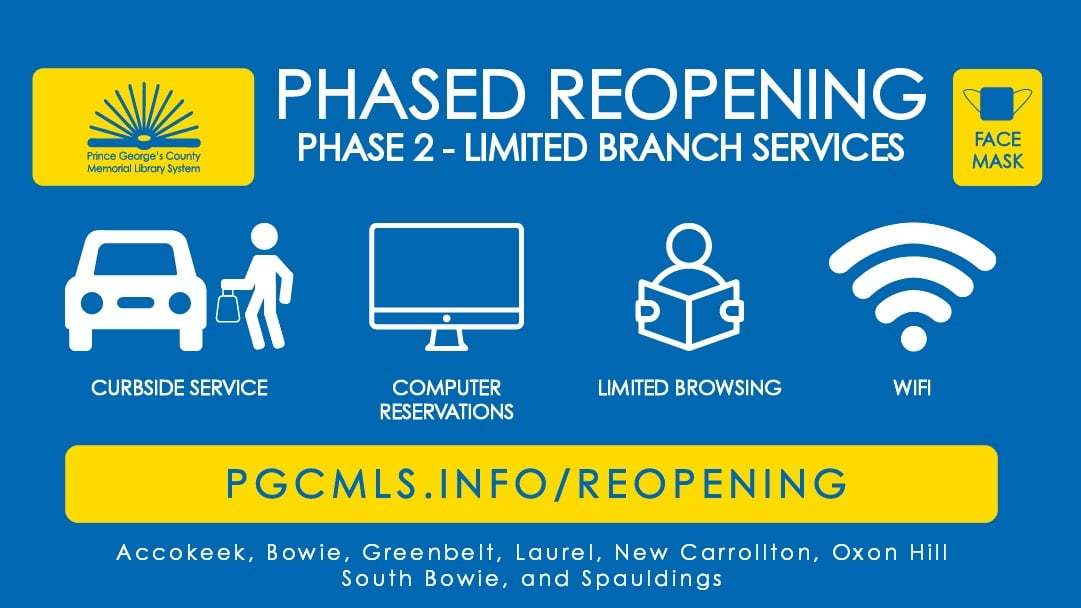 LIBRARY PHASE 2 REOPENING – UPDATE