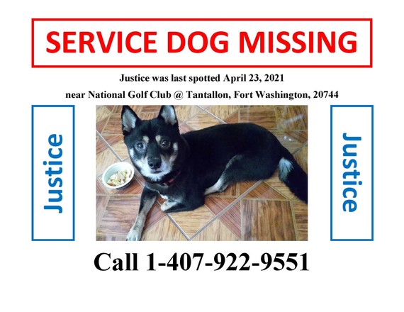 Justice dog found
