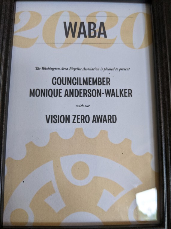 WABA "2020 Vision Zero Award"