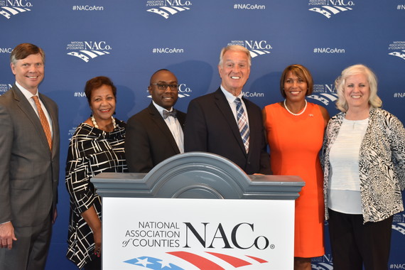 NACo officials with Monique
