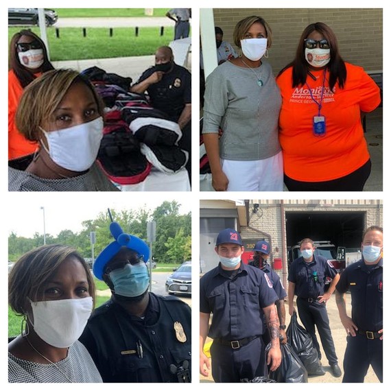 Backpack Distribution collage