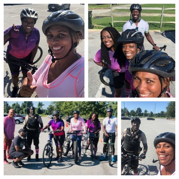 Bike ride with SA Aisha Braveboy