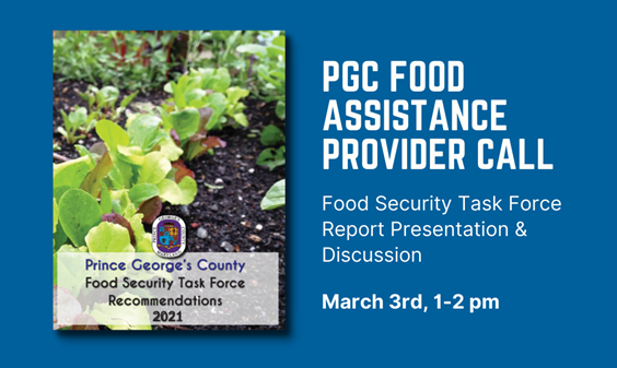 PGC Food Assistance Provider Call