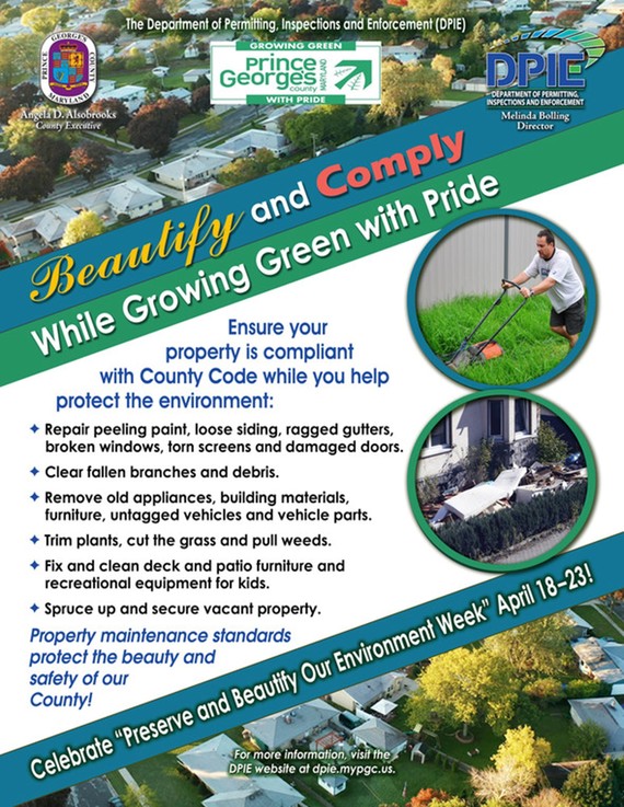 Preserve and Beautify Our Environment Week - April 18-23, 2022