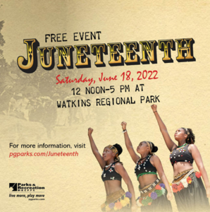 Juneteenth2022WatkinsParkFlyer
