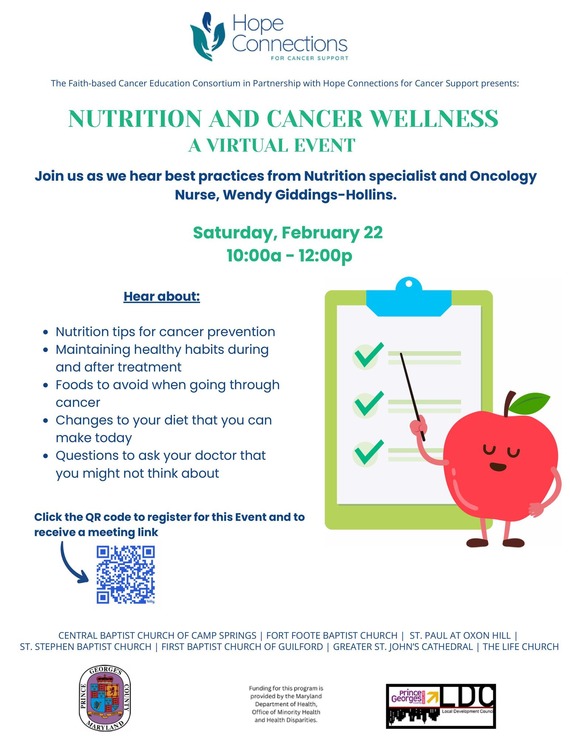Hope Connections Nutrition and Cancer Wellness