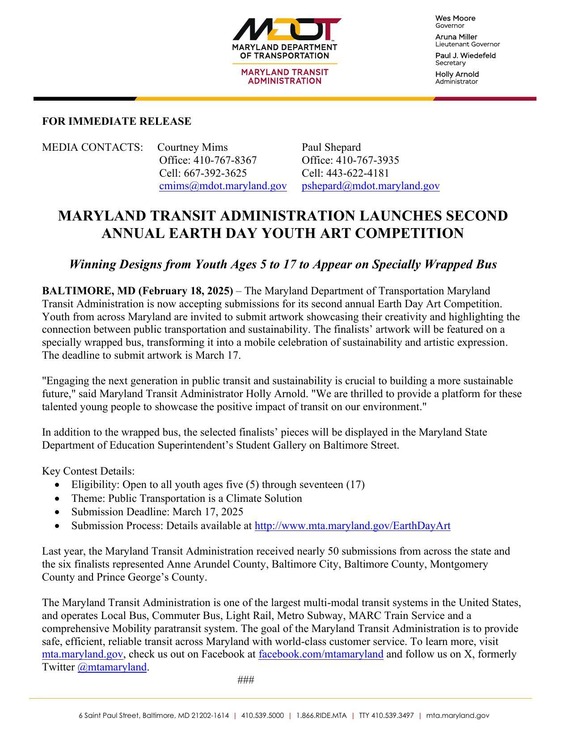 Earth Day Art Competition