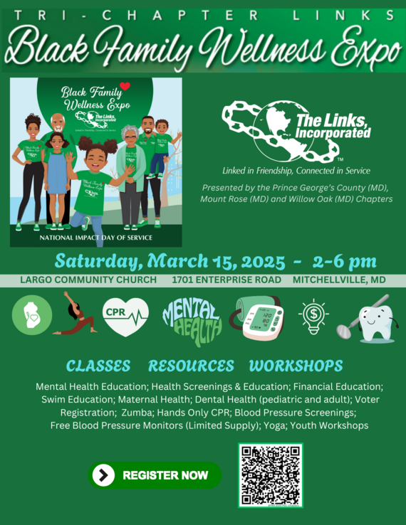 Tri-Chapter Links Black Family Wellness Expo