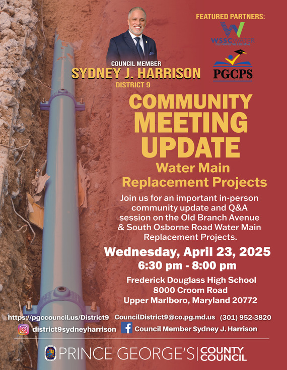 Community Meeting Update: Water Main Replacement Projects