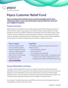 PEPCO MD Relief Fund 1